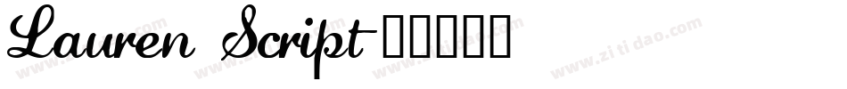 Lauren Script字体转换